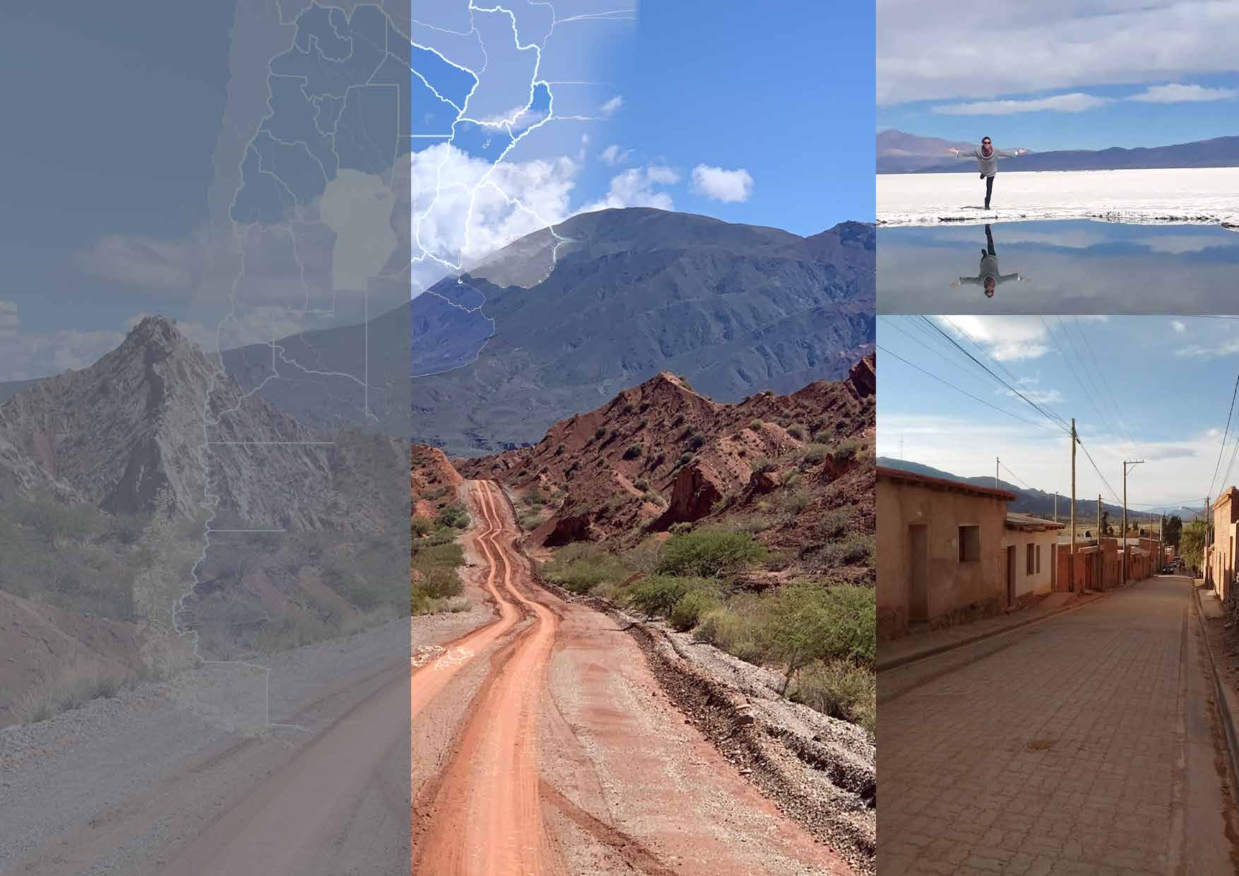 High desert roads, salt flats, and villages in northern Argentina